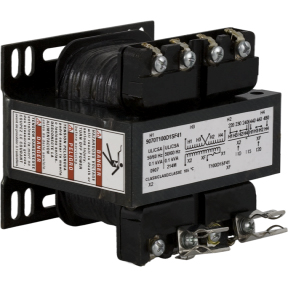 Schneider Electric Control Transformer; 100 VA; 220V x 440V; 230V x 460V; 240V x 480V Primary; 110V; 115V; 120V Secondary; Single-Phase; Secondary Fusing